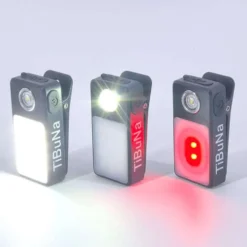 TiBuNa Multifunktion LED Clip, grau, wasserdicht