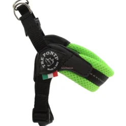 Tre Ponti Easy Fit Soft-Geschirr NEON mit Bauchgurt, grün