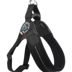 Tre Ponti Easy Fit Soft-Geschirr mit Bauchgurt, schwarz