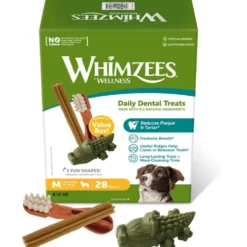 Whimzees Dog Variety Value Box M mit 28 Snacks (840g)