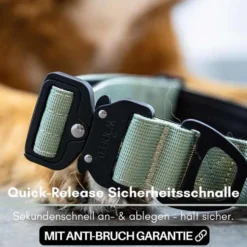 Woofed Nylon Tactical, Halsband, Griff, sage green