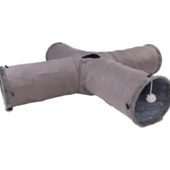 ZOOPREME Katzentunnel Cross 125 cm, grau